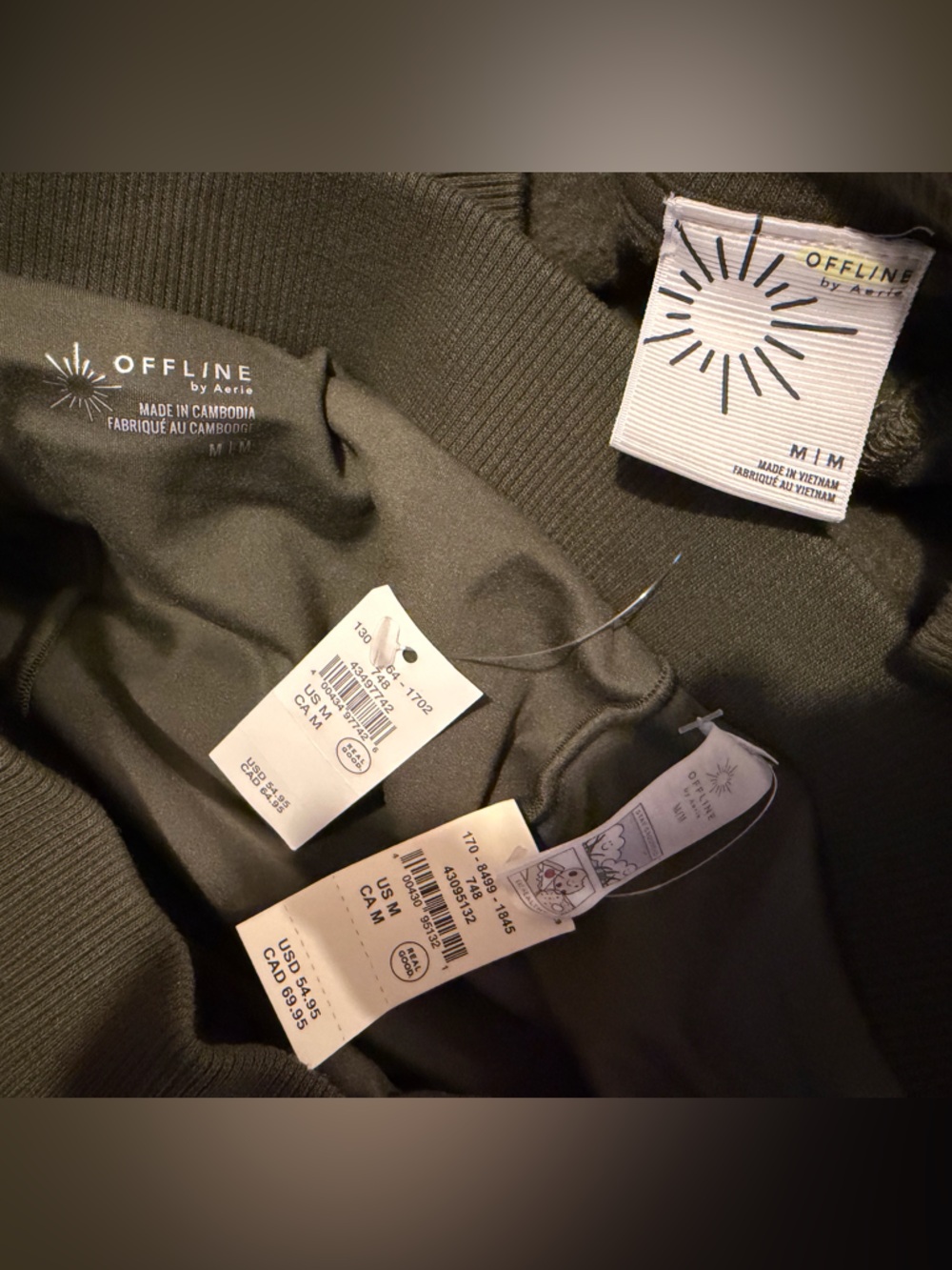 OFFLINE aerie Cloud Fleece Bubble Skort in Military Green Sz Med SUPER SOFT NWT - Picture 6 of 6
